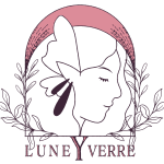 Lune Y verre Goutte Murano Artisanat Art Fait Main made in France